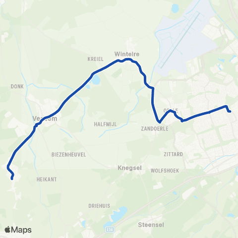 Hermes Veldhoven - Hoogeloon map