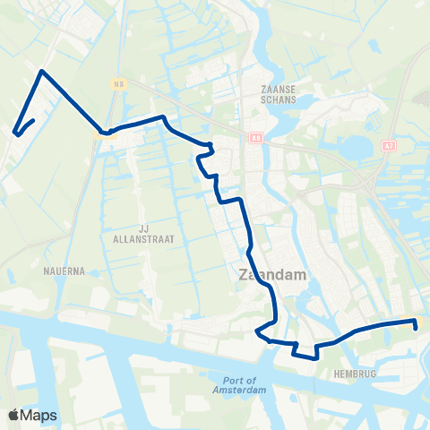 MeerPlus Zaandam De Vlinder - Assendelft map