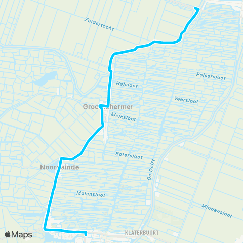 Connexxion De Rijp - Schermerhorn [Pendel lijn 123] map