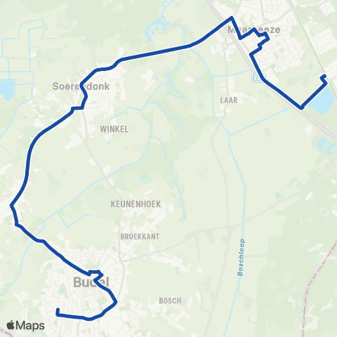 Hermes Budel - Soerendonk - Maarheeze map