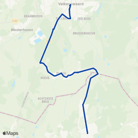 Hermes Valkenswaard - Achel map