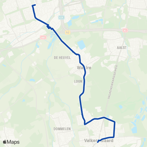 Hermes Veldhoven - Valkenswaard map