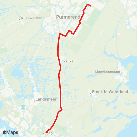 MeerPlus Amsterdam Noord - Purmerend De Purmer map
