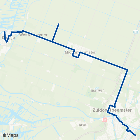 MeerPlus Purmerend via Middenbeemster - De Rijp map