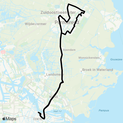 MeerPlus Amsterdam Centraal - Purmerend map