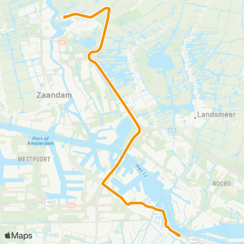 MeerPlus Amsterdam Centraal - Zaanse Schans map
