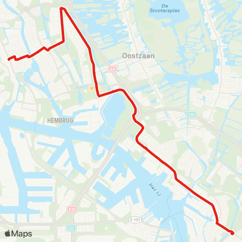 MeerPlus Amsterdam Noorderpark - Zaandam station map