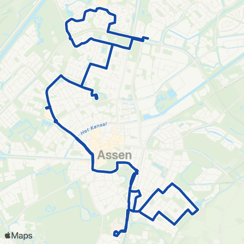 Transdev Cityline Assen map