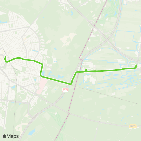Transdev Hilversum Station - Baarn Oude A'damsestraatweg map