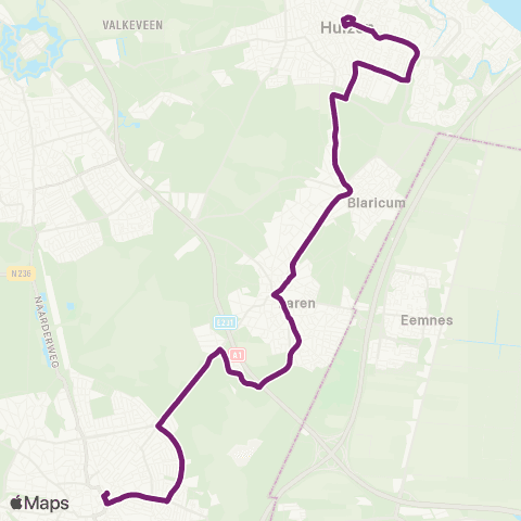 Transdev Huizen Busstation - Hilversum Station map
