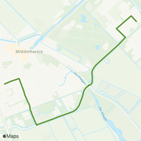 Transdev Middelharnis Gemeentehuis - Middelharnis Binnenhof map
