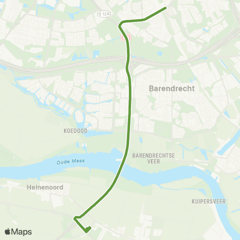 Transdev Heinenoord Busstation - Rotterdam Lombardijen map
