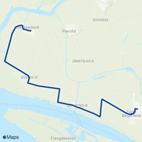 Transdev Zuid-Beijerland - Goudswaard map