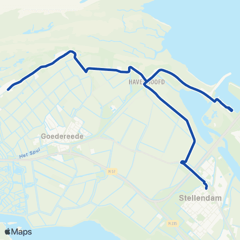Transdev Oostdijk - Stellendam map