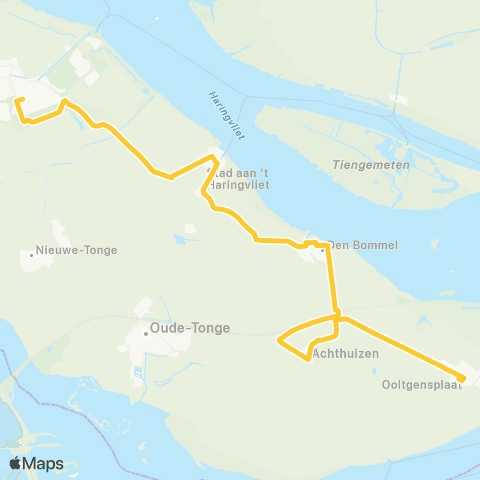 Transdev Middelharnis-Ooltgensplaat map