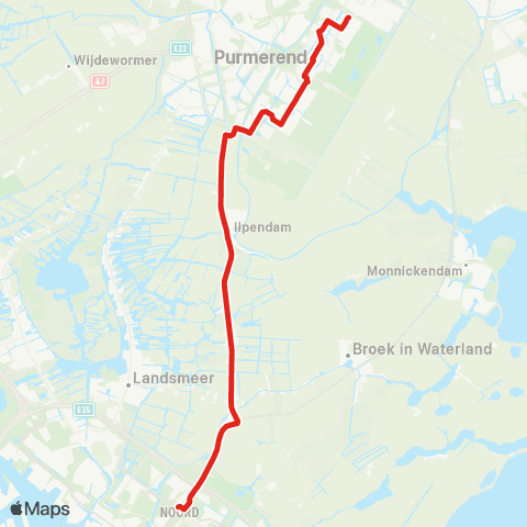 MeerPlus Amsterdam Noord - Purmerend De Purmer map