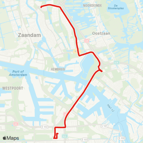 MeerPlus Amsterdam Sloterdijk - Zaandam ZMC map