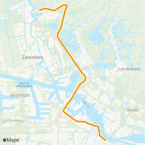 MeerPlus Amsterdam Centraal - Zaanse Schans map