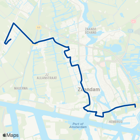 MeerPlus Zaandam De Vlinder - Assendelft map