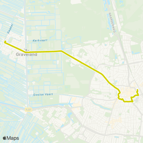 Transdev Kortenhoef Veenstaete - Hilversum Station map