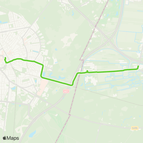 Transdev Hilversum Station - Baarn Oude A'damsestraatweg map