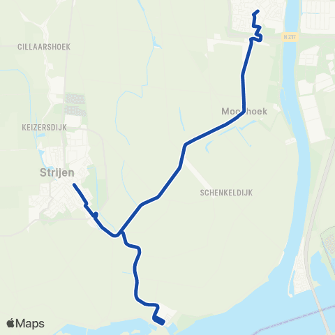 Transdev Strijen - s'-Gravendeel map
