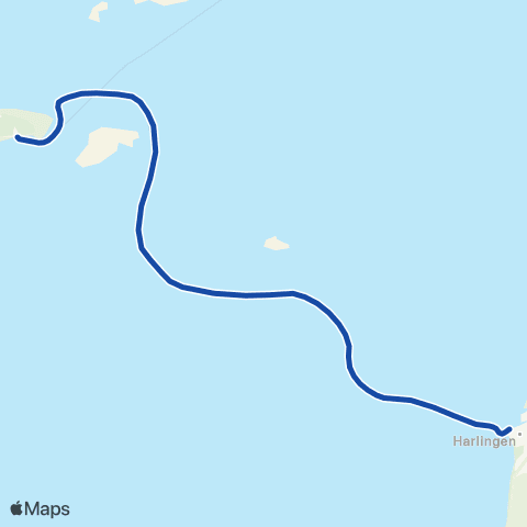 Rederij Doeksen Harlingen - Vlieland map