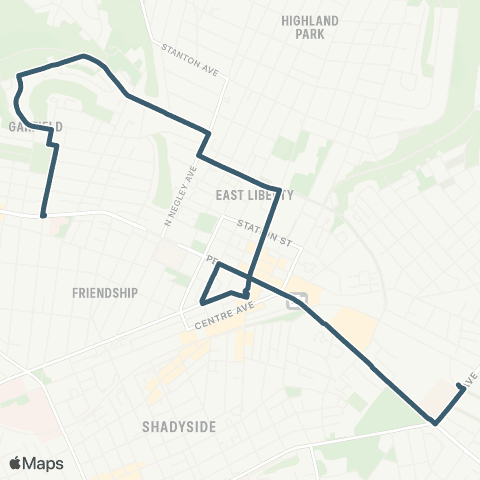 PRT Garfield Commons map