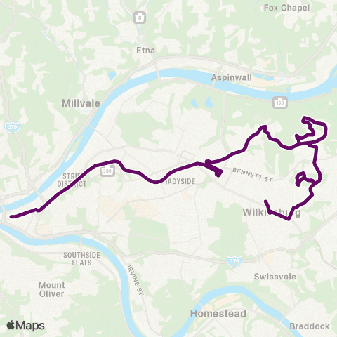 PRT Lincoln Park Flyer map