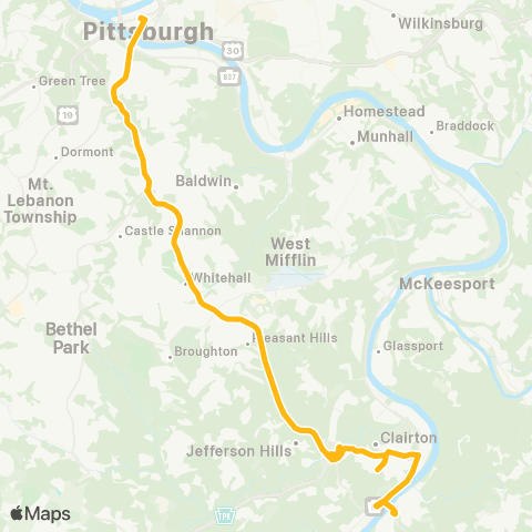 PRT Elizabeth Flyer map