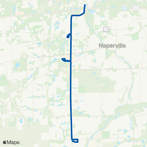 Pace Illinois Route 59 map
