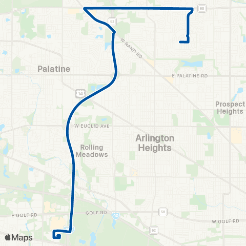 Pace Wheeling - Schaumburg map