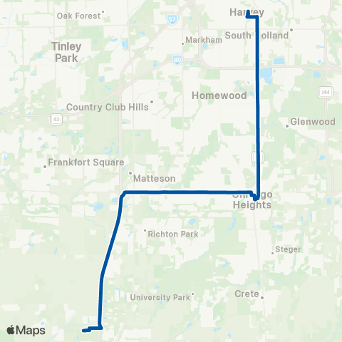 Pace Harvey-Amazon Monee map