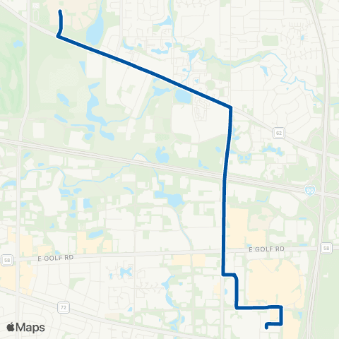 Pace NW Transportation Ctr - Harper College map