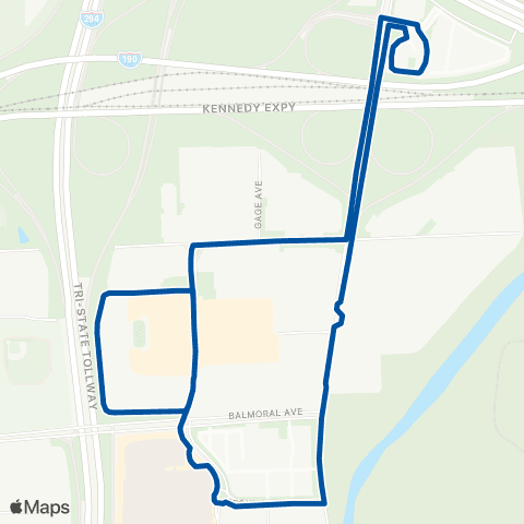 Pace Rosemont Entertainment Circulator map