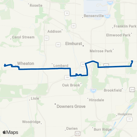 Pace Roosevelt Road map