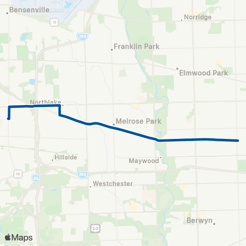 Pace Lake Street map