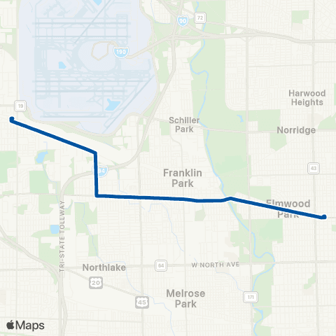 Pace Grand Avenue map