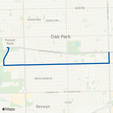 Pace East Roosevelt map