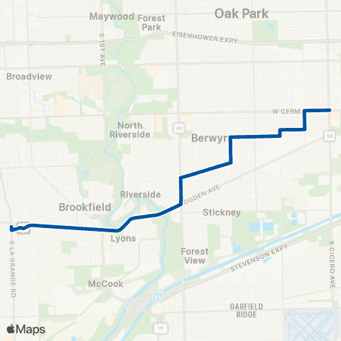 Pace Ogden - Stanley map
