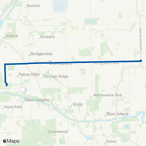 Pace 95th Street map