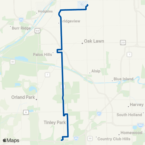 Pace South Harlem map