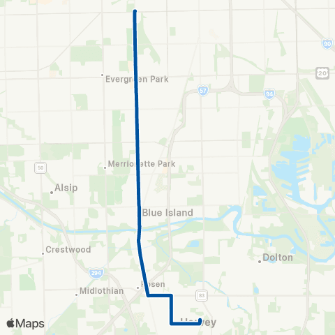 Pace South Western map