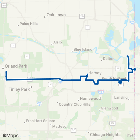 Pace 159th Street map