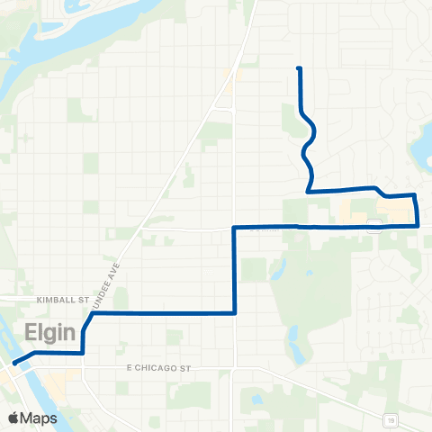 Pace Northeast Elgin map