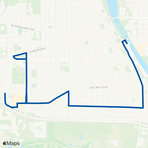 Pace Orange-Walnut map