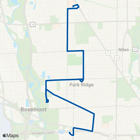 Pace Greenwood - Talcott map