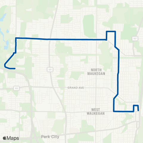 Pace Gurnee via Sunset map