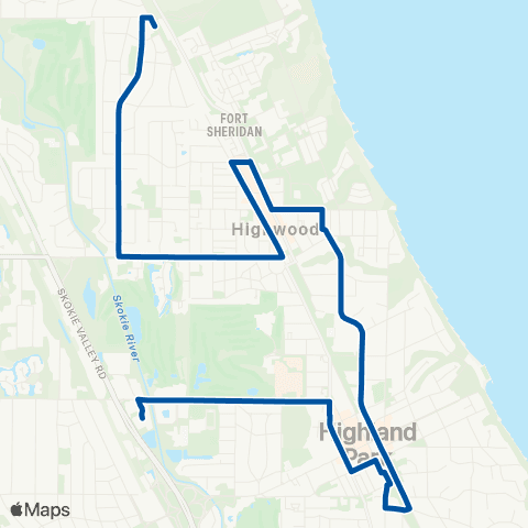 Pace Highland Park - Highwood map