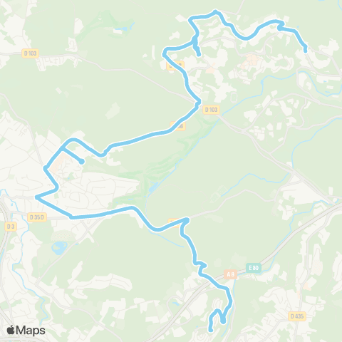 Palmbus PAD : Pl. des Arcades - Collège Eganaude map